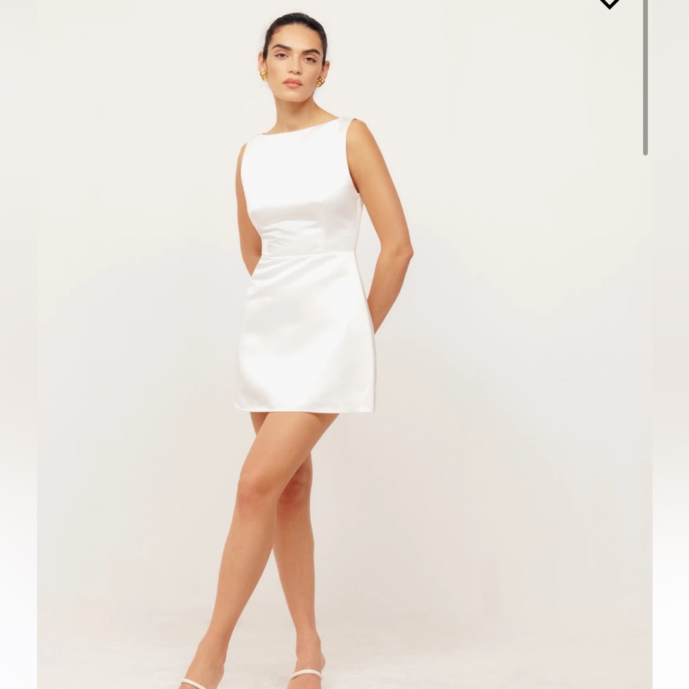 Reformation Zenni Dress in Ivory, Size 4